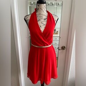 Bebe Mini Halter Top Dress